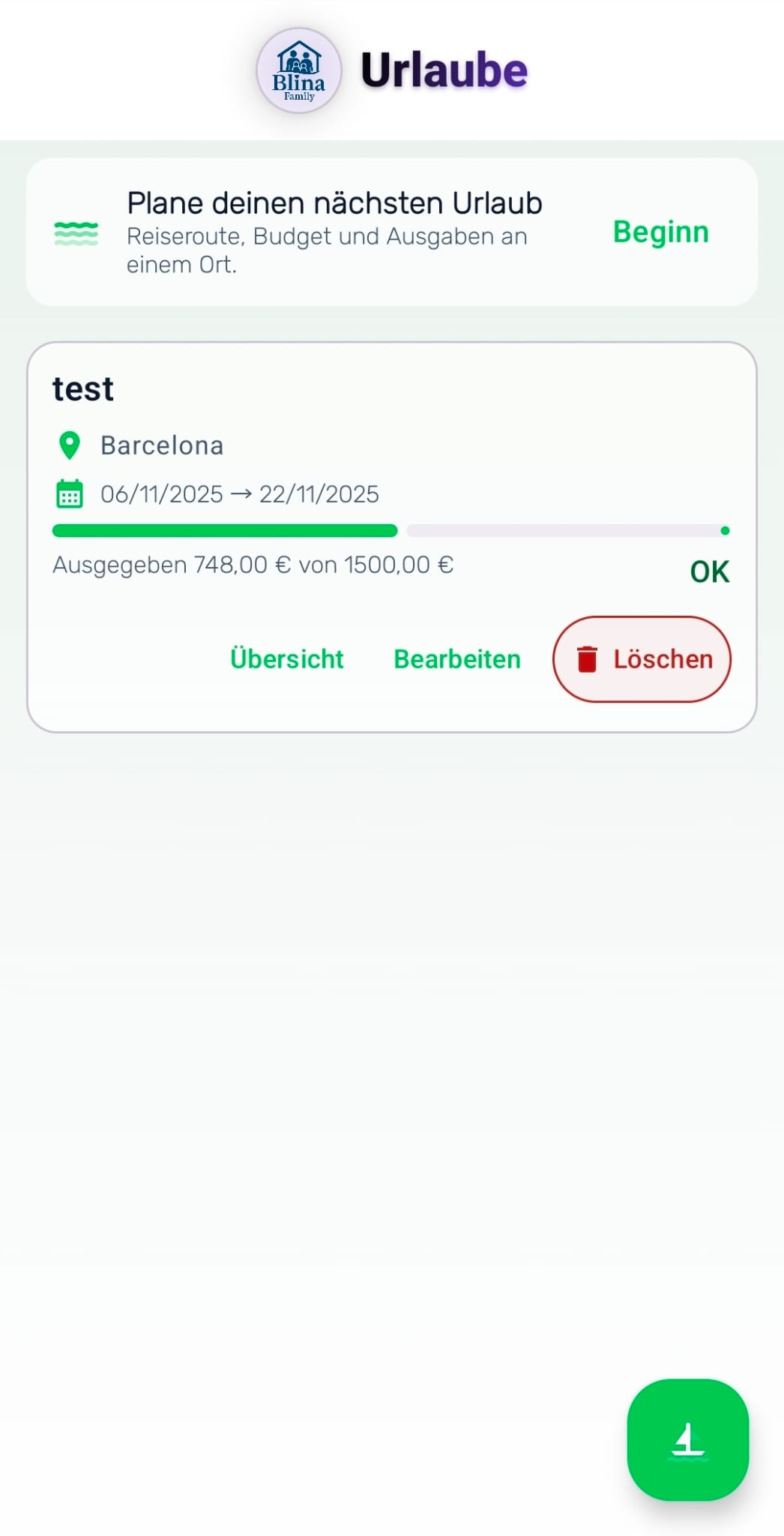 Blina Family — Urlaub