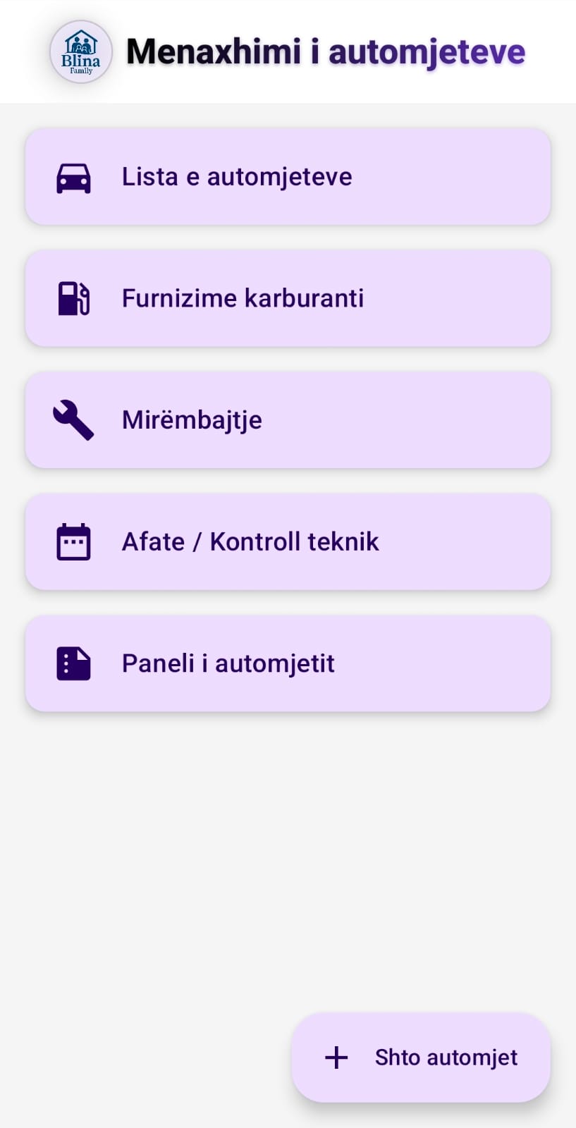 Blina Family — Automjete/Auto